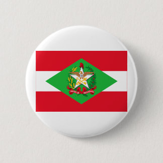 Santa Catarina, Brazil Flag 6 Cm Round Badge