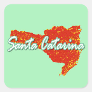 Santa Catarina Square Sticker