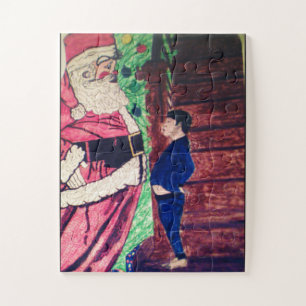 SANTA CAUGHT BY CHILD JIGSAW PUZZLE