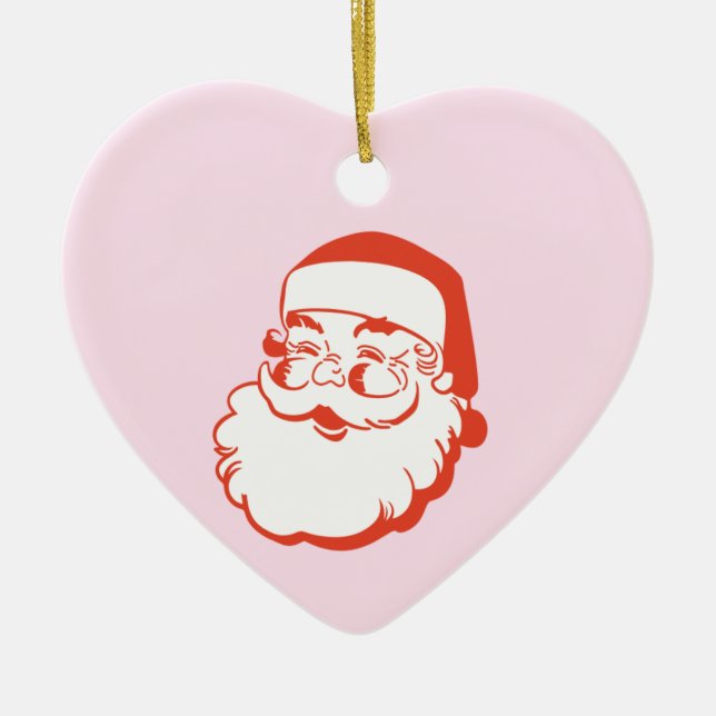Santa  ceramic tree decoration (Front)