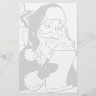 Santa checking his list