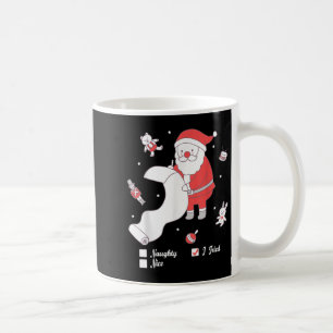 Santa Checking The Nice And Naughty List I Tried Coffee Mug