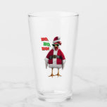 Santa Chicken Glass<br><div class="desc">Holly Jolly! | Avanti,  the Global Humour Brand™ has been entertaining the world with its Feel Good Funny greeting cards for over 40 years. Our characters live life to the fullest and celebrate the humour in everyday life.</div>