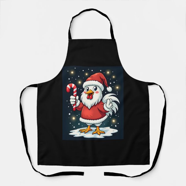Santa Chicken Joy Apron (Front)