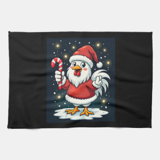 Santa Chicken Joy Tea Towel