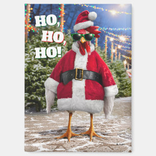 Santa Chicken Magnet