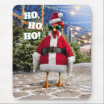 Santa Chicken Mouse Pad<br><div class="desc">Holly Jolly! | Avanti,  the Global Humour Brand™ has been entertaining the world with its Feel Good Funny greeting cards for over 40 years. Our characters live life to the fullest and celebrate the humour in everyday life.</div>
