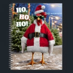 Santa Chicken Notebook<br><div class="desc">Holly Jolly! | Avanti,  the Global Humour Brand™ has been entertaining the world with its Feel Good Funny greeting cards for over 40 years. Our characters live life to the fullest and celebrate the humour in everyday life.</div>