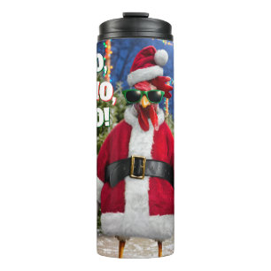 Santa Chicken Thermal Tumbler