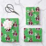 Santa Chicken Wrapping Paper Sheet<br><div class="desc">Holly Jolly! | Avanti,  the Global Humour Brand™ has been entertaining the world with its Feel Good Funny greeting cards for over 40 years. Our characters live life to the fullest and celebrate the humour in everyday life.</div>