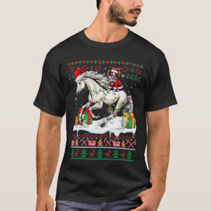 Santa Chihuahua Riding Horse Christmas Sweater Lov