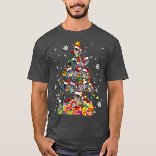 Santa Chinchilla Christmas Tree Animal Christmas L T-Shirt