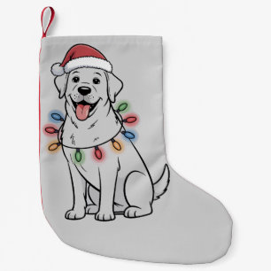 Santa Christmas Dog Lover Labrador Retriever Mum Small Christmas Stocking