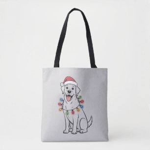 Santa Christmas Dog Lover Labrador Retriever Mum Tote Bag