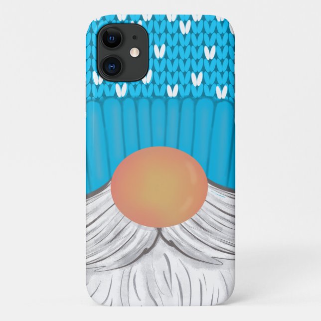 Santa Christmas Gnome Winter Hat Beard Sweater Case-Mate iPhone Case (Back)