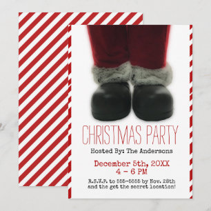 Santa Christmas Holiday Party Invitation