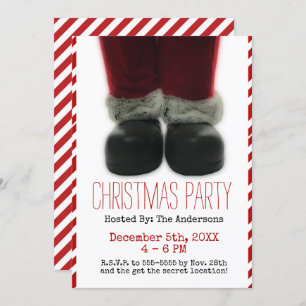 Santa Christmas Holiday Party Invitation