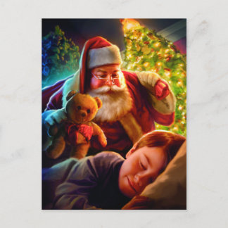 Santa Christmas Holiday Postcard
