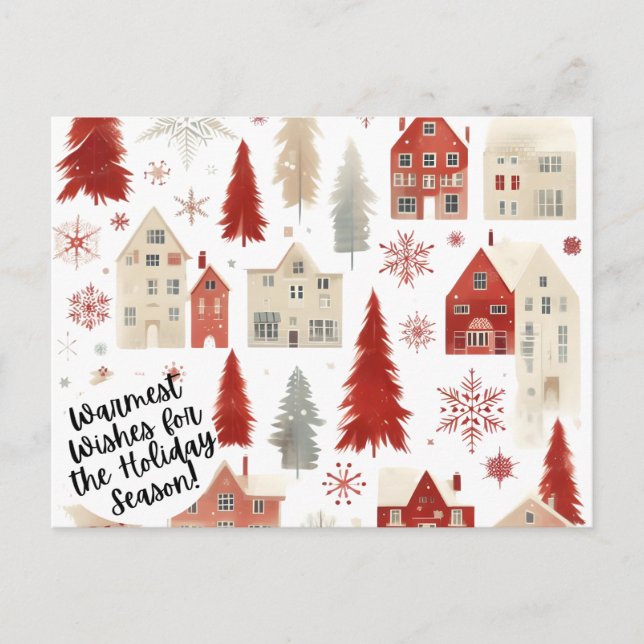 Santa christmas holiday postcard (Front)