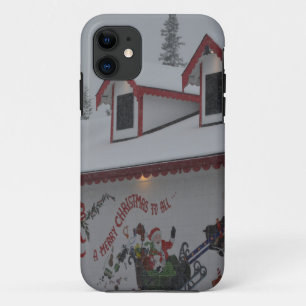 Santa Christmas Holiday Snow Snowflake Frozen Ice Case-Mate iPhone Case