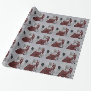 Santa Christmas Holiday Snow Snowflake Frozen Ice Wrapping Paper