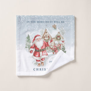 Santa Christmas House Kids Towel