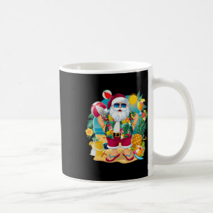 Santa Christmas In July On Beach Hawaiian Summer V Coffee Mug