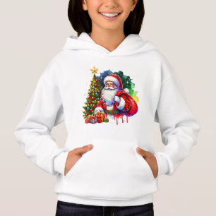 Santa Christmas Kids Hoodie – Festive and Cosy