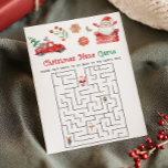 Santa Christmas Maze Game  Holiday Card<br><div class="desc">Challenge your brain with our Christmas Maze Printable Game! A simple,  festive puzzle that’s perfect for holiday entertainment.

76SE A</div>
