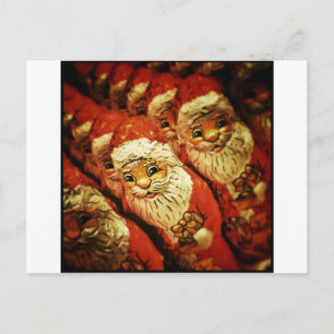 Santa Christmas  Merry Joy Peace Seasons Jolly Holiday Postcard