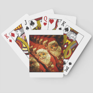 Santa Christmas Merry Joy Peace Seasons Jolly Playing Cards