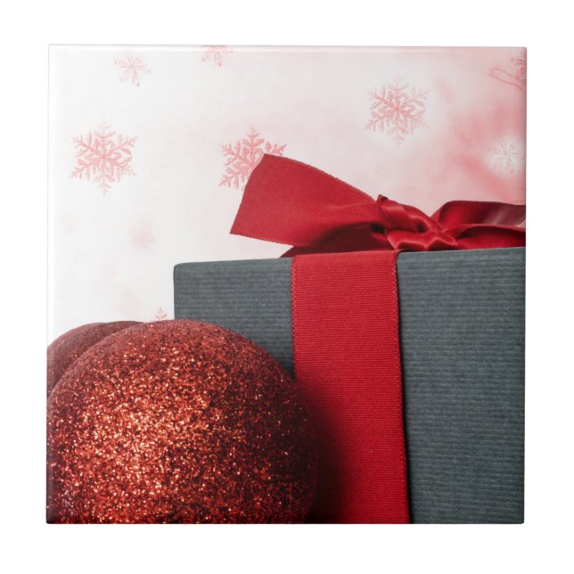 Santa Christmas Merry Joy Peace Seasons Jolly Tile (Front)