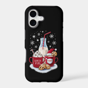 Santa Christmas Milk and Cookies Latte Family Xmas