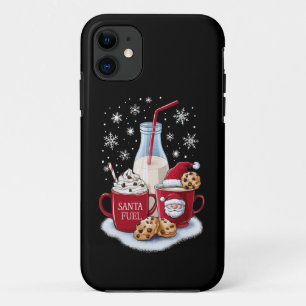 Santa Christmas Milk and Cookies Latte Family Xmas Case-Mate iPhone Case