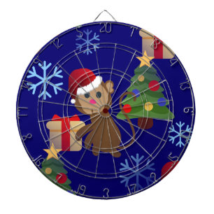 santa christmas monkey emoji dartboard