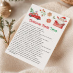 Santa Christmas Movie Trivia Game Holiday Card<br><div class="desc">Challenge your film smarts with our Christmas Movie Trivia Printable! A fun-filled game for anyone who loves classic holiday movies.</div>