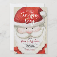 Santa Christmas Party Invitation