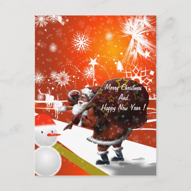 Santa Christmas Postcard (Front)