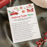 Santa Christmas Recipe Match Game Holiday Card<br><div class="desc">Match the dishes with our Christmas Recipe Match Printable Game! A deliciously themed puzzle for food enthusiasts.

76SE A</div>