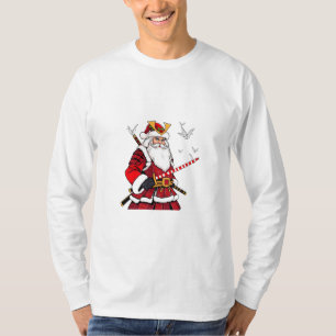 Santa Christmas Santa Claus Japanese Art Samurai T-Shirt