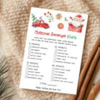 Santa Christmas Scavenger Hunt Game