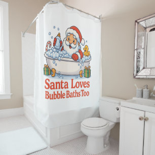 Santa Christmas Shower curtain