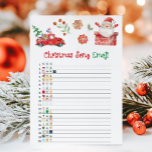 Santa Christmas Song Emoji Game Holiday Card<br><div class="desc">Test your carol knowledge with our Christmas Song Emoji Game Printable! A joyful and lighthearted way to celebrate the holidays.

76SE A</div>