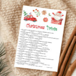 Santa Christmas Trivia Game Holiday Card<br><div class="desc">Celebrate the holidays with our fun and festive Christmas Trivia Game! Perfect printable for family gatherings,  work parties,  or classroom fun — test your Christmas knowledge and spread the holiday cheer!

76SE A</div>