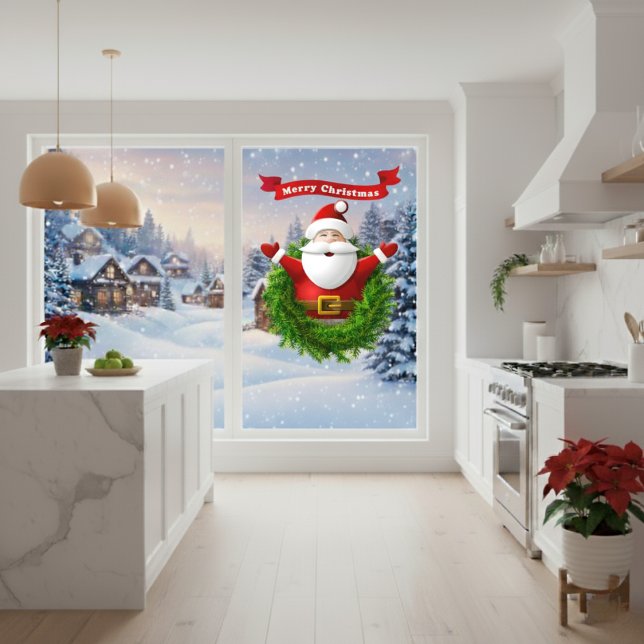Santa Christmas Window Cling (Santa Christmas Window Cling)