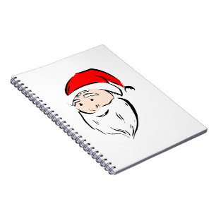Santa Christmas Winter December Peace Love Destiny Spiral Notebook