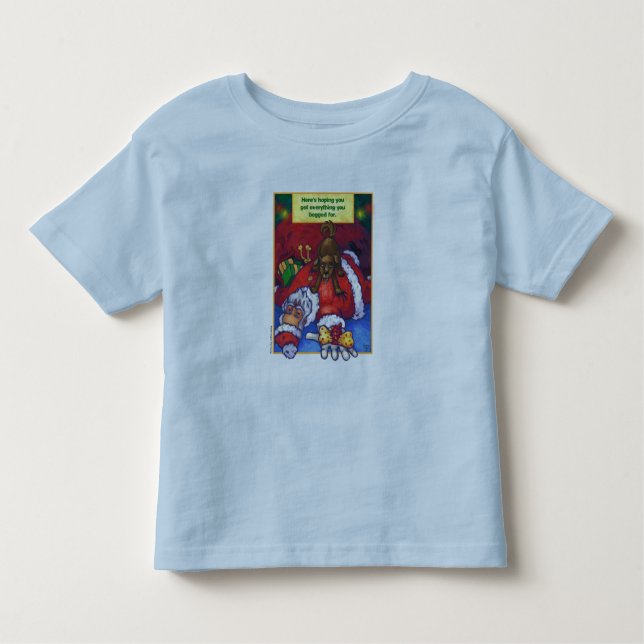 Santa Christmas Wish Toddler T-Shirt (Front)