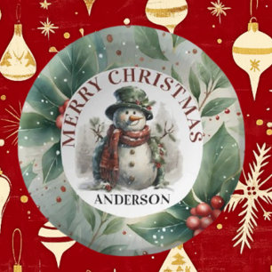 Santa Christmas Wishes Paper Plate Round Paper Coaster