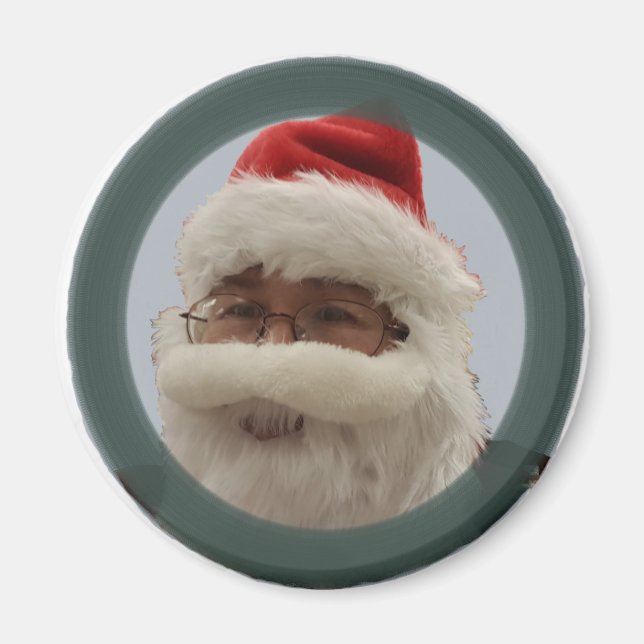Santa Circle Magnet (Front)