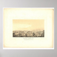 Santa Clara, CA. Panoramic Map 1856 (1585A)